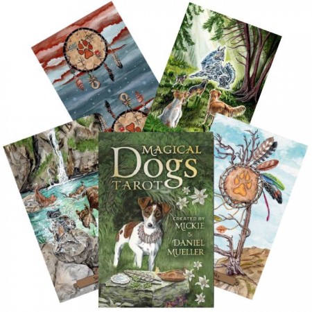 Magical Dogs Tarot Kortos Llewellyn